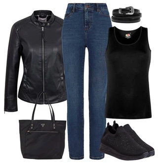 Preproste outfit mit Temno modra/Modra/Svetlo modra Ženske 7/8 Kavbojke/Kavbojke Visokega Pasu/Kavbojke z Razporkom/Regular Fit Kavbojke/Športni čevlji/Zimska jakna/Push up Kavbojke/Usnjena Jakna/Ravne Kavbojke/Capri Kavbojke/Usnjene Čevlje/Odrezane Kavbojke/Termodžinsi/Ozke Kavbojke volcano "Pomladanski Outfit"Look: Klasična, Preproste