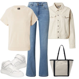 Outfit s Teniska na platformě Calvin Klein "Jarní Outfit"