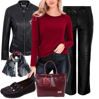Bootcut outfit mit Črna Kavbojke z Razporkom/Ravne Kavbojke/Culotte Kavbojke/Plisirane Kavbojke/Motoristične Kavbojke/Zimska jakna/Moška Usnjena Jakna/Termodžinsi/Moška majica Only "Pomladanski Outfit"