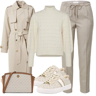 outfit mit Siva Hlača velika velikost "Pomladanski Outfit"
