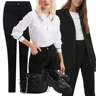 outfit mit Torba za boke/Torba za čez ramo/Napihnjena torba/Mini torbica/Torbica za okrog pasu/Torbica za okrog pasu/Torbica za okrog pasu Vuch "Poslovna oblačila"