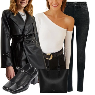 Off-Shoulder outfit mit Rjava/Škrlatna/Bela/Roza Top Majica brez ramen/Srajca Carmen/Kratki Top happiness İstanbul "Poslovna oblačila"