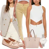 Rumena Kavbojke Visokega Pasu outfiti za dame image