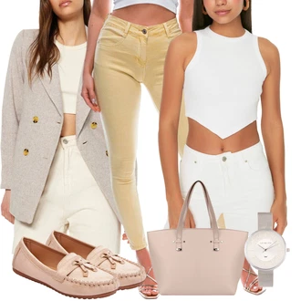 outfit mit Verižna ura/Zapestna ura/Darilni komplet ur Vuch "Poslovna oblačila"