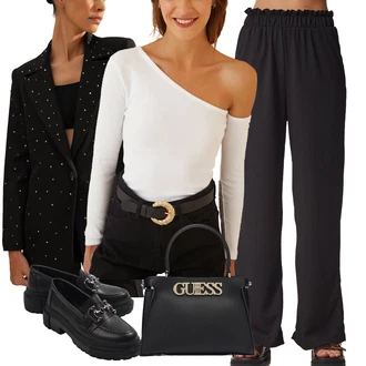 outfit mit Nizki čevelj s platformo/Trotteur/Loafer Čevelj capone outfitters "Poslovna oblačila"