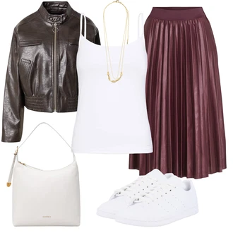Skirt outfits mit Rdeča Kratke hlače velike velikosti vila petite "Poslovna oblačila"