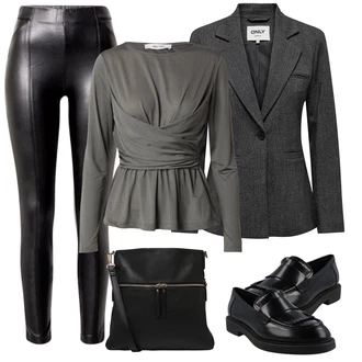 Outfit sa Crna/Smeđa Mokasinke s platformom/Trotteur/Loafer Cipela/Poslovna Obuća Vagabond Shoemakers "Proljetni outfit"