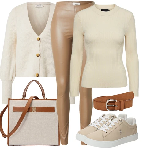 Kombinace Hnědá/Šedá/Khaki/Béžová Neprůhledný Legíny/Formovaná Legína/Kožený legíny/Legíny s Rozparkem/Strečová Kalhoty/Legíny s Vysokým Pasem/Skinny Kalhoty/Jeggings/Tregíny/Legíny Kožený Vzhled/Push up Kalhoty Object