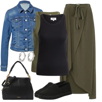 Outfit sa Crna Niska Cipela/platnena cipela/Espadrila mula/espadrila/Loafer Cipela/Papuča/Tenisica bez vezica/Meka Cipela/Veganska cipela TOMS "Moderni proljetni outfit"