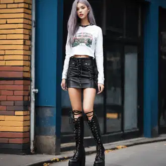 Outfity pro jízdu na koni "Rozkošný Egirl Vzhled"