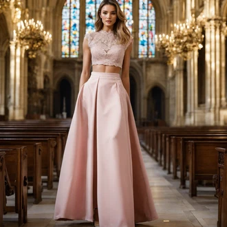 Outfity pro zábavu Hippie s Růžová/Hnědá/Fialová/Zelená Dlouhá Sukně/Sukně s potiskem/Maxi sukně/Gipsy Sukně/Sukně S Květinovým Vzorem/Barokní Sukně/Vintage sukně maxi/Slavnostní Maxi Sukně Nasty Gal "Růžový křestní pohled"Look: Boho, Hippie, Romantický, Retro