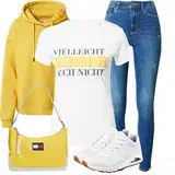 Žluté svetry pro partnery outfity image