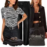 Majica iz džerseja Jahanje outfiti za dame image