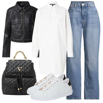 outfit mit Superga Superge z Bleščicami/Teddy Superga/Superge z ježkom Guess "Sodobni Pomladni putfit"