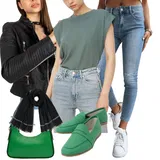 Prevelik Obrezana majica outfiti za dame image