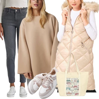 outfit mit Siva/Svetlo Siva/Modra/Temno Siva Usnjena Jakna/Gležnarji/Regular Fit Kavbojke/Ženske 7/8 Kavbojke/Usnjene Čevlje/Push up Kavbojke/Odrezane Kavbojke/Ozke Kavbojke DeFacto "Sodobni Pomladni putfit"