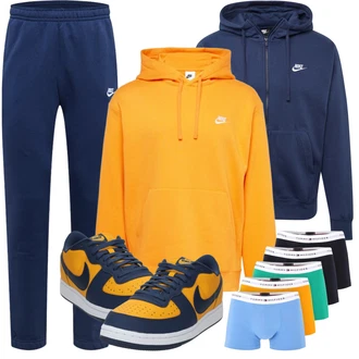 Sport Outfits Kurvige mit Blau/Dunkelblau/Hellblau Sweatmode/Sport Hoodie/Sweatjacke/Hoodie/Ausgefallener Hoodie/Partner Hoodie/Sport Sweatshirt Nike Sportswear "Sport Outfit"