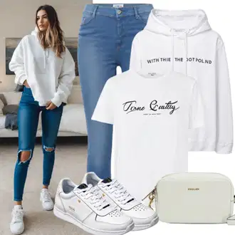 Outfit Inspo Poletje mit Bela Pulover s kapuco s pol zadrgo/Ženski Pulover/Women's Pullovers with Stand-up Collar/Jopica iz flisa/Športni pulover/Usnjena jakna kaotiko, Bež/Roza/Bela Torba za čez ramo/Torbica za okrog pasu/Torbica za čez ramo/Torba za čez ramo/Billfold/Mini torbica/Torbica za mobilni telefon/Satchel torba/Prozorna torba Steve Madden, Rdeča/Roza/Bela Majica s kratkimi rokavi/Lepa Majica/Športna majica/Funkcijska Majica Champion "Športno sproščen slog"