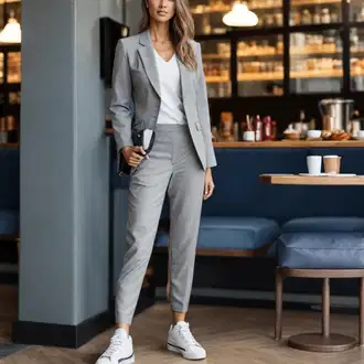 Suit outfits "Sproščen hlače obleka"