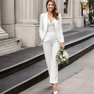 Suit outfits "Standesamt Outfit Hosenanzug"