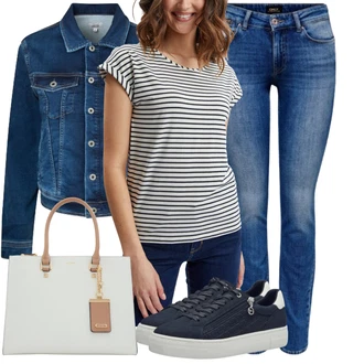 Outfity pro zábavu Kovbojka s Modrá/Tmavě modrá/Růžová/Bílá/Hnědá Only "Pouliční styl oblečení"Look: Premium, Egirl, Elegantní, Bezešvé, Pohodlný, Měkká dívka, Trendový, Kovbojka, Sexy, Ležérní, Disko, Cool, Western