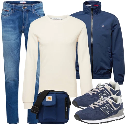 Creme/Beige/Dunkelblau/Khaki/Weiß Bluse Große Größe/Shirt & Top Große Größe/Sweatmode/Strick Große Calvin Klein Jeans kombinieren