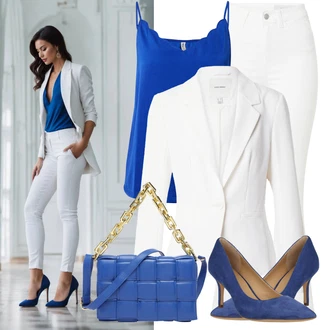 Outfit s Bílá/Krémová Zkrácené Džíny/Zvonové Džíny/Džíny s Rozparkem/High Waist Džínové Kalhoty/Pánské tričko Noisy may "Jarní outfit"