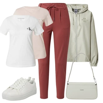 Outfit s Světle zelená/Khaki/Zelená/Tmavě zelená Větrovka/Trenérská bunda/Funkční Bunda/Bunda s Kapucí/Jarní bunda/Nylonová bunda/Krabice bunda/Udržitelná bunda New Balance "Stylový look na jaro"