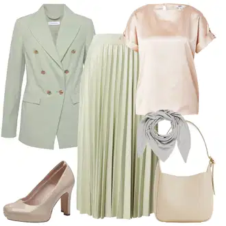 Visoke Pete Outfit sa Bež/Smeđa Poslovna Obuća/Salonka Na Visoku Petu/Vintage Pumpa/Pumpica S Visokim Prednjim Dijelom/Platformska Pumpa/Udobna pumpa/Elegantna Cipela Tamaris "Lagana odjeća"