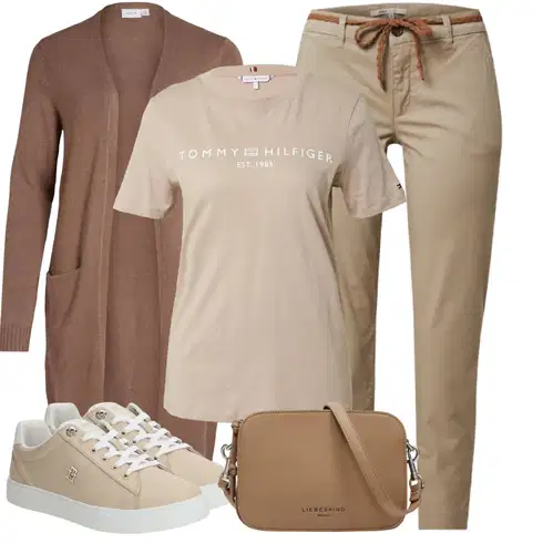 Kombinace Béžová/Hnědá/Khaki Cargo Kalhoty/Twillová Kalhoty/Mušelínové kalhoty/Tvídová Kalhoty/Rovná Kalhoty/Ležérní Kalhoty/Paperbag Kalhoty Only