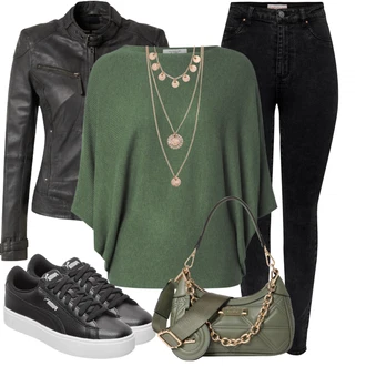 Stojáček Outfit s Černá/Šedá/Tmavě zelená/Tmavě šedá Kožená Bomber Bund/Kožené Bund Bunda z Umělé Kůže/Kožená vintage bunda/Bunda s Bočním Zipem/Motorkářské Bund/Kožené Bund Maze "Lehký outfit"