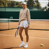 Kombinace béžových šortek image