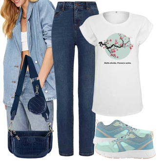outfit mit Zelena/Svetlo modra/Modra/Svetlo zelena Women's Health shoes/Ozka Superga/Pohodni Čevelj/Superge Nizka/Poletne superge alpine pro "Vsakodnevni Outfit"