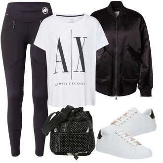 Outfit sa Ljubičasta/Tamnoplava Sportska Tajica/Funkcionalne Hlače/Jahaće hlačice/Termo Hlača/Biciklistička Hlača/Kompresijske Hlače/hlače za trening/Tajice za Teretanu/Tajice za Jogu/Tajice visokog Struka/Kožna Jakna/Podstavljena Tajica/Hlača za Trčanje/Sportske tajice/Hlače puno sjedalo Mammut "Proljetni outfit"