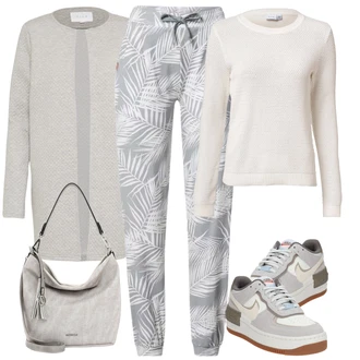 outfit mit Oranžna/Bela/Krem/Rdeča Fini Pleteni Pulover/Pulover Carmen/Osnovni Pulover/Volnen Pulover/Pulover iz Kašmirja/Preprost Pulover/Termo Pulover/Pleteni Pulover/Pulover z Okroglim Izrezom Vila "Vsakodnevni Outfit"