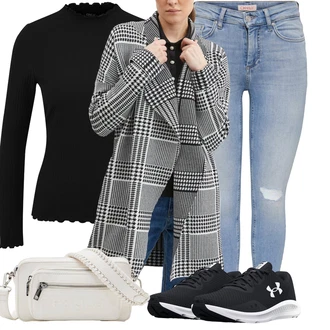 Outfit s Černá/Červená Under Armour "Vzhledy pro volný čas"