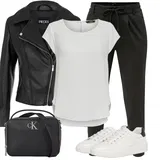 Outfity s bílými tepláky image