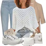 Kárované chinos outfity image
