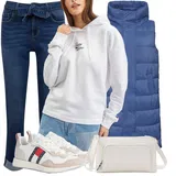 Slouchy džíny ve stylu Boyfriend outfity image