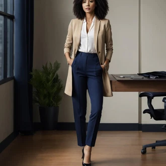 Long blazer outfits "Zaposlitveni razgovor obleka outfit"
