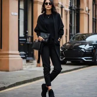Outfity pro práci S křivkami s Bílá/Krémová/Černá/Tmavě modrá Pletenina veľkej veľkosti/Halenka Móda Pro Plnoštíhlou river island "Zimní Pohřební Vzhled"
