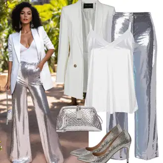 Outfity pro operu s Bílá/Béžová/Krémová Blejzrové Bund/Blůzové Sako/Boyfriend Sako/Neformální Sako/Kožená bunda pro muže/Bavlněný Sako/Elegantní Sako/Krátké Sako/Kožená Pánská Bund/Kožená bunda GERRY WEBER "80. léta party vzhled"