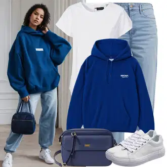 Outfit inspiracije Ljeto sa Svjetloplava Traperice Široke Nogavice Trendyol, Bijela/Krem/Bež/Kaki Zimske tenisice/Kožna tenisica/Teddy tenisica/Gležnjača na Vezanje/Tenisice s patentnim zatvaračem sa strane/Ravna Gležnjača/Rupičasta tenisica/cipela na vezanje/Tenisica s platformom michael kors, Krem/Bijela ONLY Carmakoma, Svjetloplava/Zeleno/Plava/Bijela/Smeđa Sportska majica/Kožna jakna/Vintage majica s kapuljačom/Sportska dukserica/Pulover S Kapuljačom/Pletena dukserica/Otmjena majica s kapuljačom/Unisex Majica S Kapuljačom fashionhunters, Plava/Tamnoplava Torba Za Laptop/Torba preko ramena/Torbica/Torba za pisma/Torba za rame/Torba Za Preko Ramena/MacBook futrola Vuch "90-ih godina Hip Hop Stil"