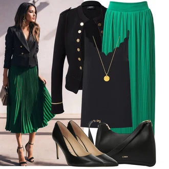 Dlouhé Outfit s Tmavě modrá Dvojřadový Sako/Blejzrové Bund/Blůzové Sako/Kožená bunda/Pletený Sako/Krátké Sako/Lidové Sako Only "Večerní outfit"