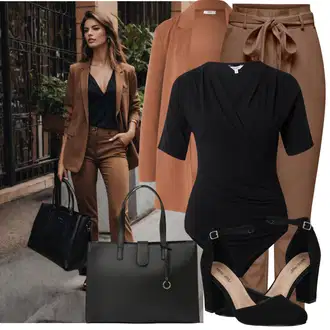 Outfit s Černá/Červená/Bílá Pouzdro/Collier/Přívěsek na klíče/Přívěsek/Sportovní doplněk/Klíčenka About You "Módní jarní outfit"