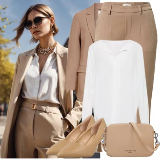 Outfit s Béžová/Hnědá Nezařazené Bullboxer "Módní jarní outfit"