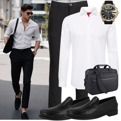 Schwarz/Braun Trotteur/Lederschuh/Loafer Schuh/Business-Schuh/Rahmengenähter Schuh Geox kombinieren