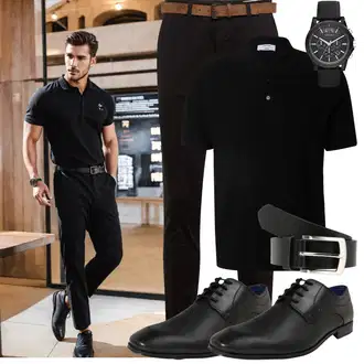Elegant Outfit mit Schwarz/Khaki/Bordeaux/Dunkelbraun Skinny Hose/Slim Hose/Twill Hose/CordHose Tom Tailor Denim "Business Outfit"Look: Uni, Outdoor, Old Money, Smart Casual, Coole, Classic, Unisex, Elegant, Schön, Büro, Schlichte