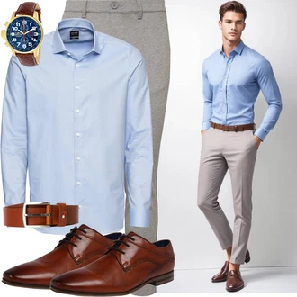 Business Outfits mit Hellgrau/Grau 7/8 Hose/Business Hose/Chino Hose/Skinny Hose/Slim Hose/Stretchhose/Treggings Only & Sons "Business Outfit"