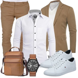Business Outfits mit Grau Sneaker/Schuh Tommy Hilfiger "Business Outfit"